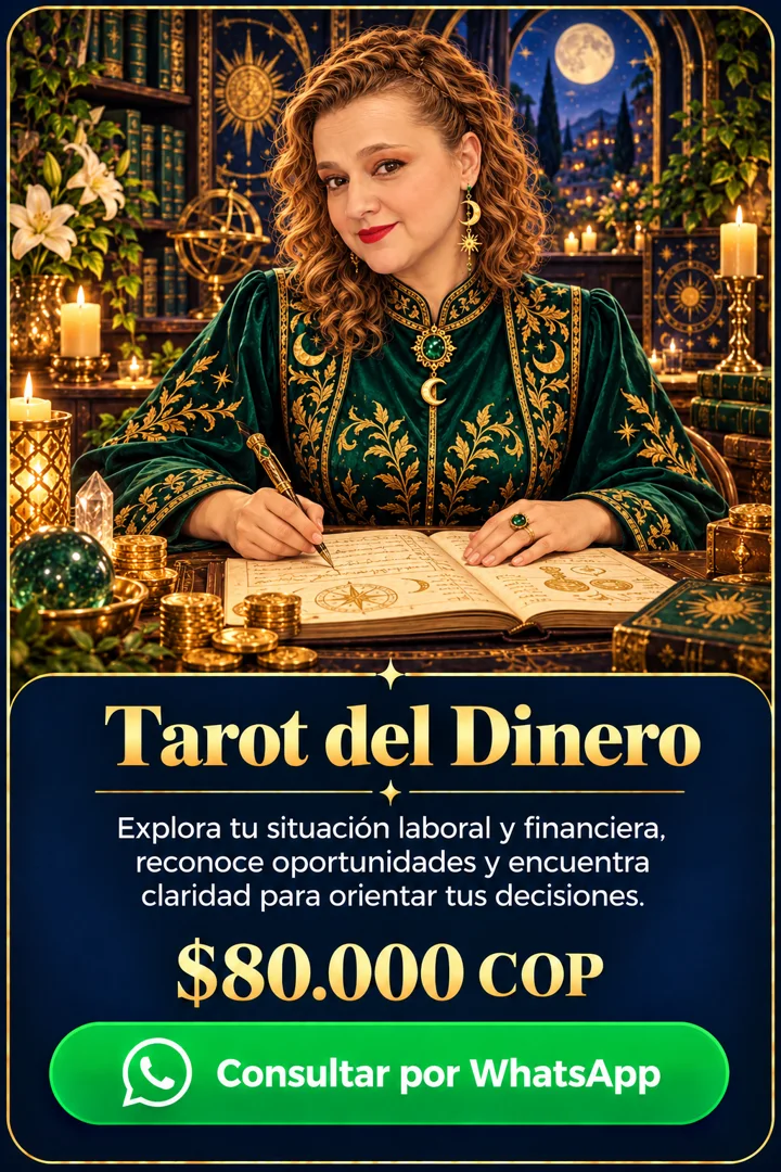 Tarjeta del servicio Tarot del Dinero ($80.000 COP) · Hechizos y Magia, Yenny Astrid Londoño