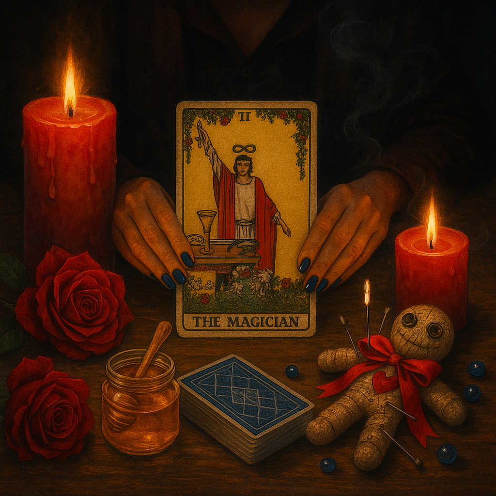 Tu Guía Espiritual Altar místico que representa la sabiduría y guía espiritual