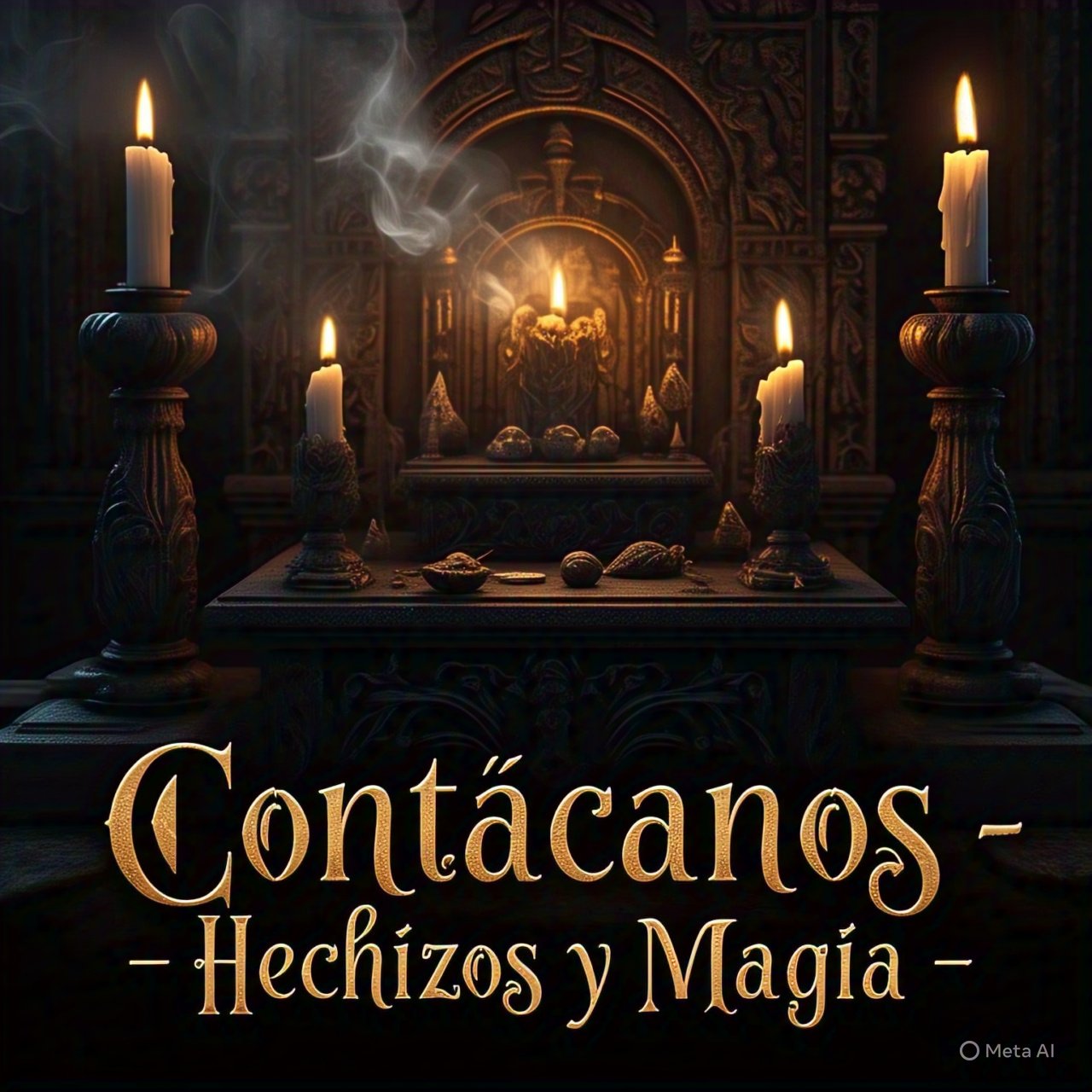 Altar Mágico - Hechizos y Magia Altar místico espiritual iluminado