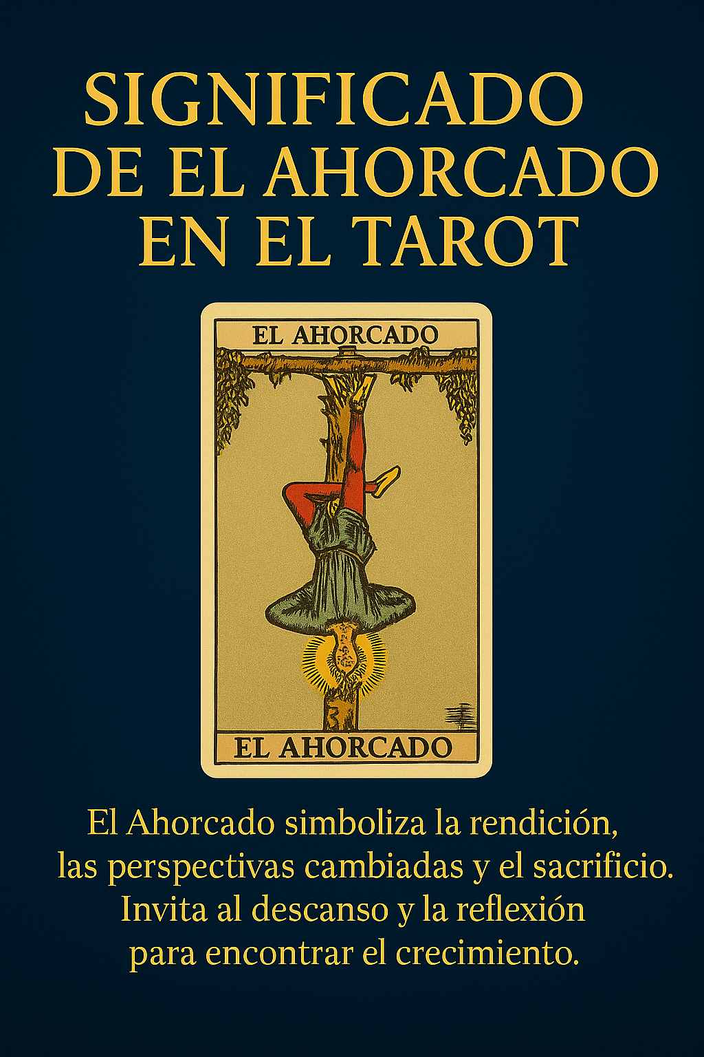 Imagen de portada artística de El Colgado, sereno en su suspensión.
