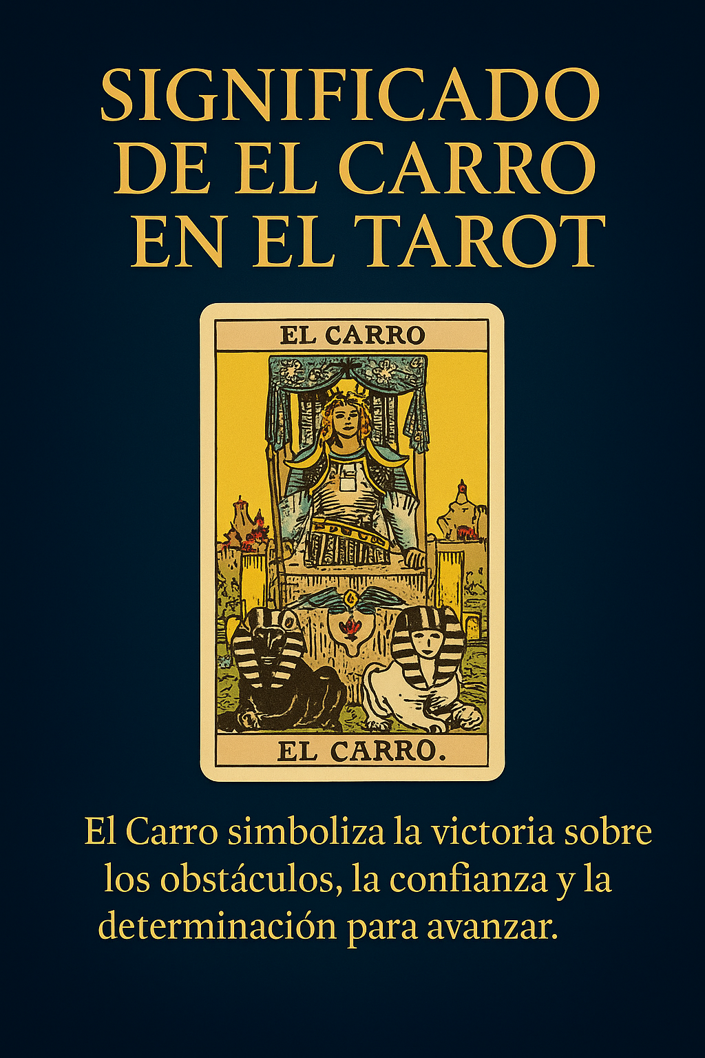 Imagen de portada artística de El Carro, avanzando con determinación.