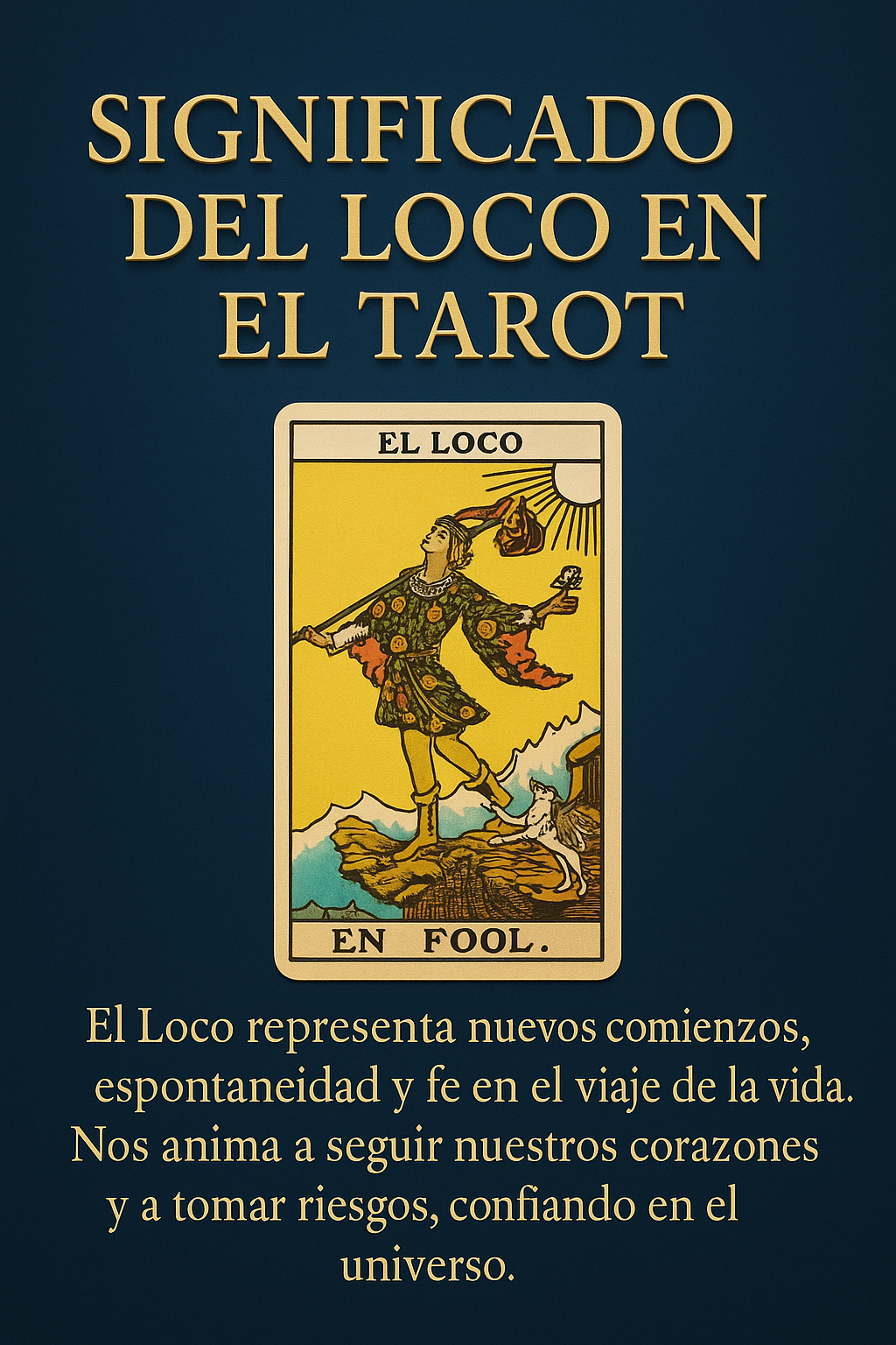 Imagen de portada artística de El Loco del Tarot, evocando misterio y potencial.