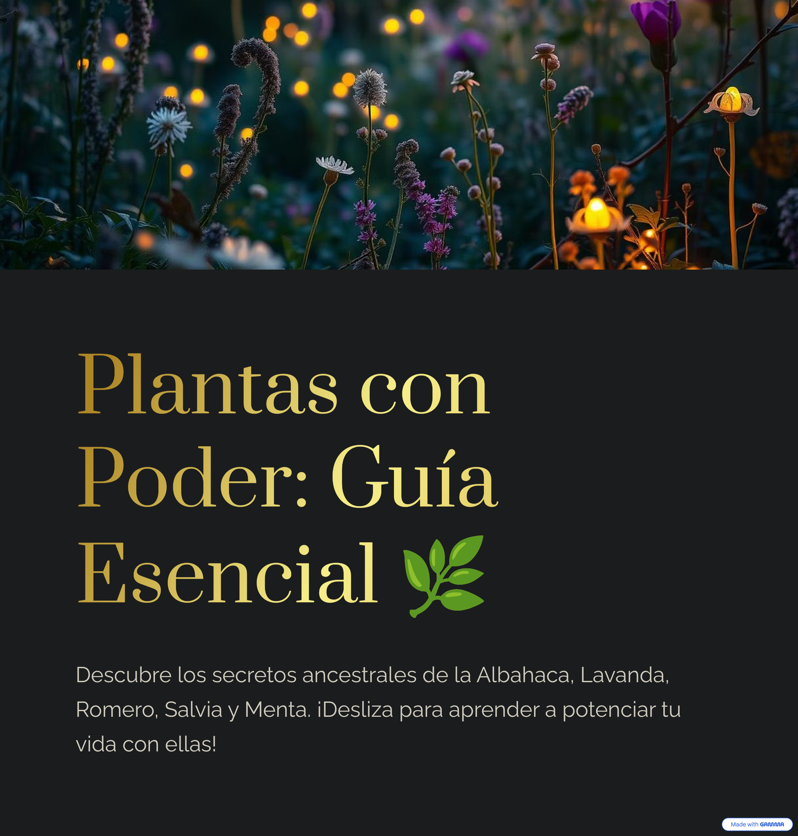 Plantas con poder mágico y energía espiritual