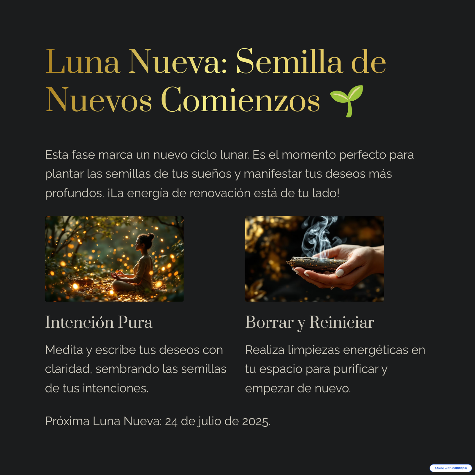 Luna Nueva: Semilla de Nuevos Comienzos
